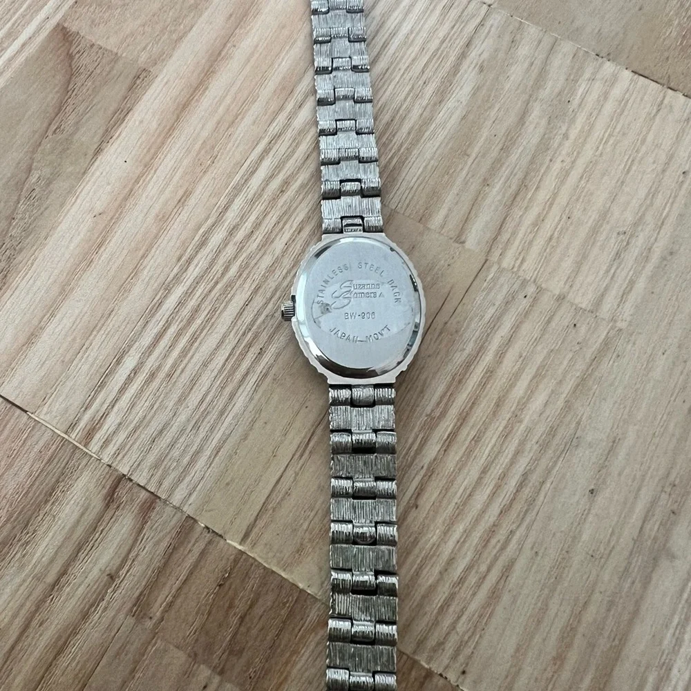 Suzanne somers rhinestone cocktail bracelet dress watch NEW BATTERY